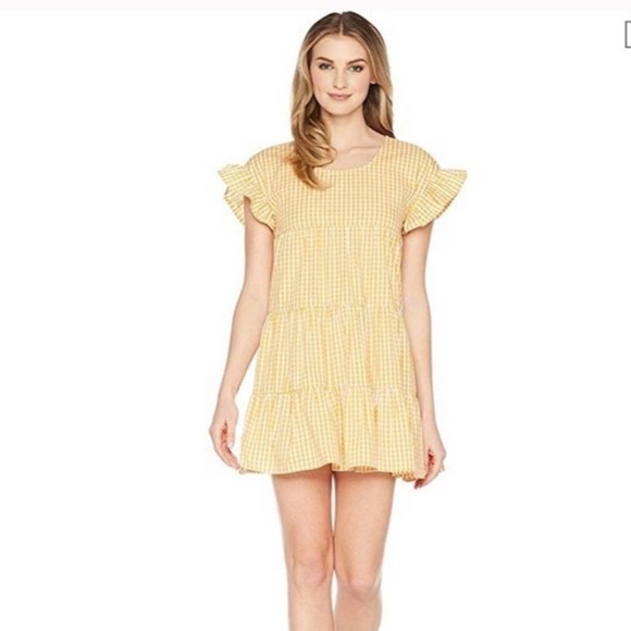 Romeo + Juliet Couture Gingham Mini Dress Medium - Picture 16 of 16